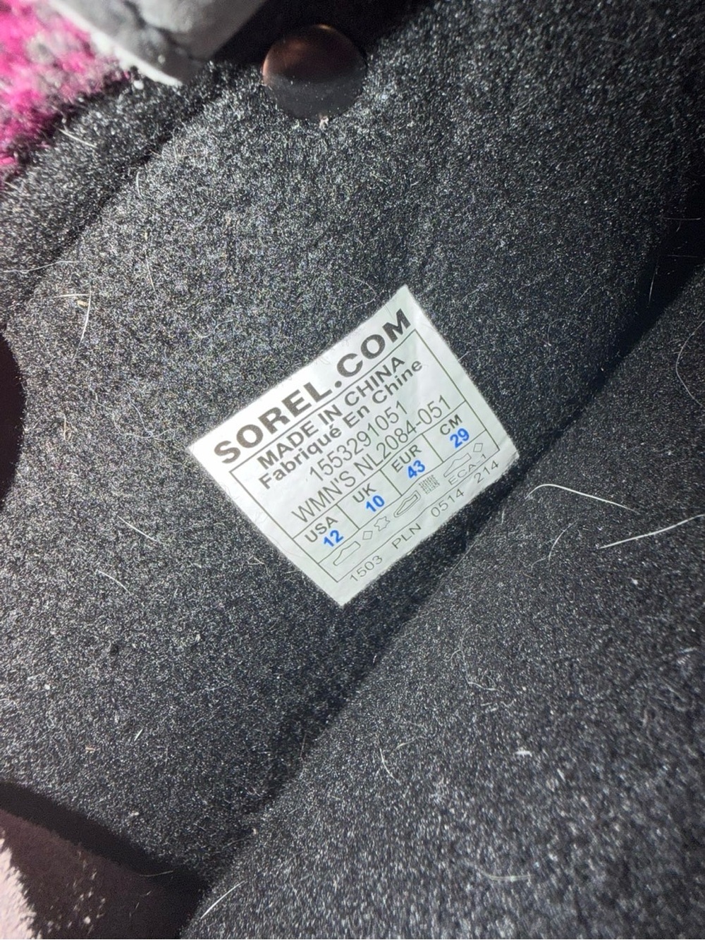 Sorel Women's Gray and Plum Joan of Arctic Insulated Winter Boots - Picture 11 of 12